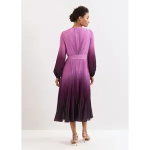 Phase Eight Mira Ombre Purple Midi Dress